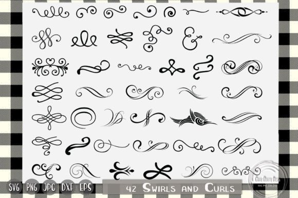 Download Swirls and Curls, Doodle, Swashes - Swashes Collection