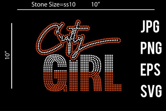 Download Crafty Girl Rhinestone Template Design - Premium Resources